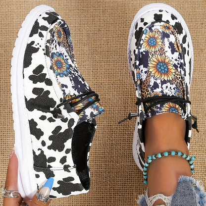 Sunflower Print Canvas Shoes Re F4145