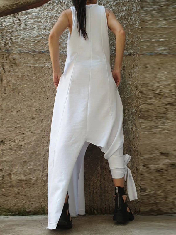 Loose Color Boat Neck Maxi Dresses