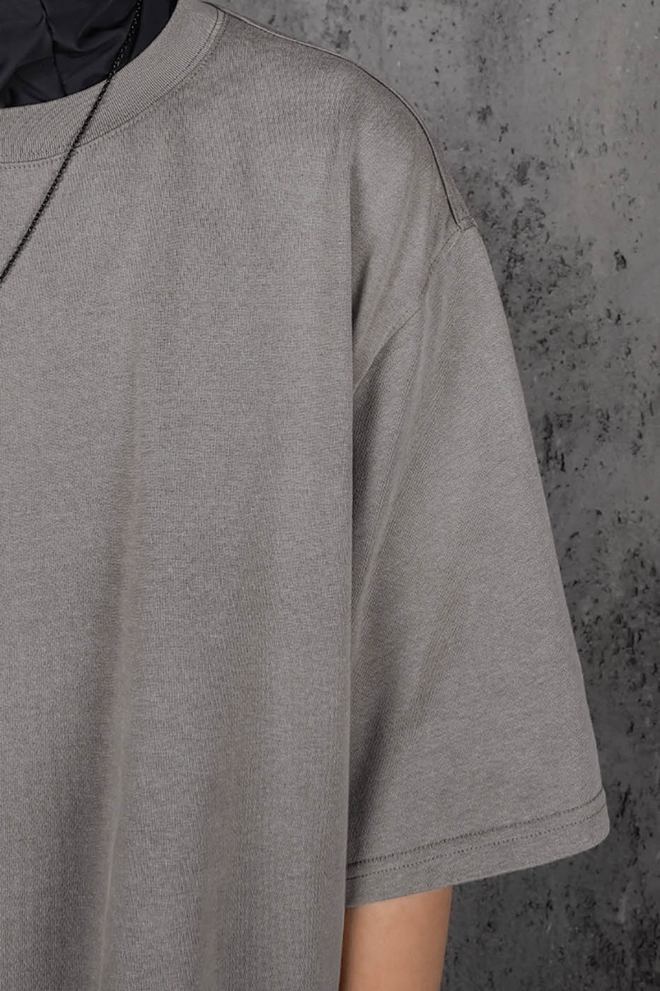 Stone Gray Oversized Army T-shirt