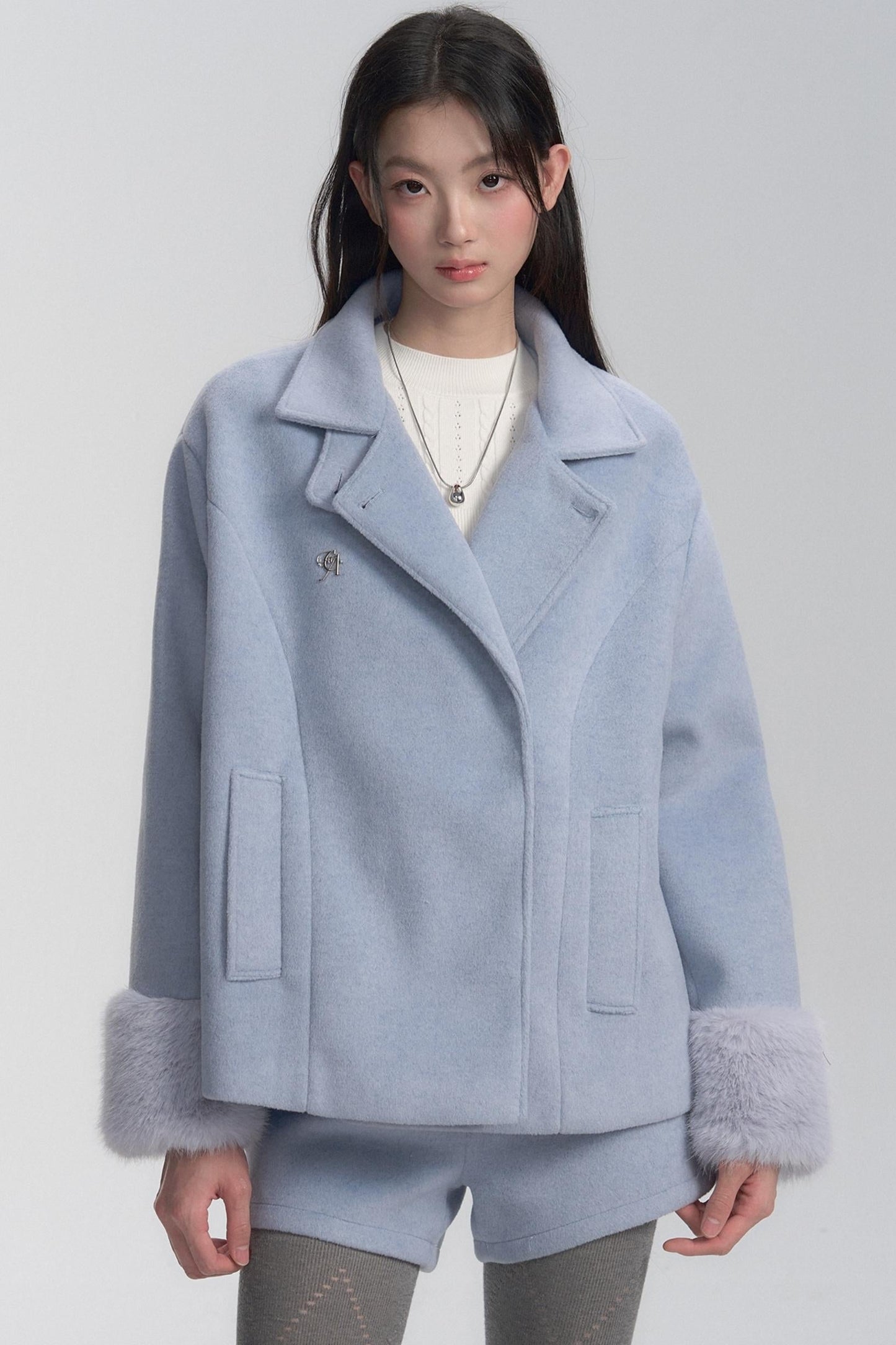 Winter Frost Coat and Short Set-up