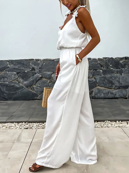 Shoulder Drape Jumpsuits