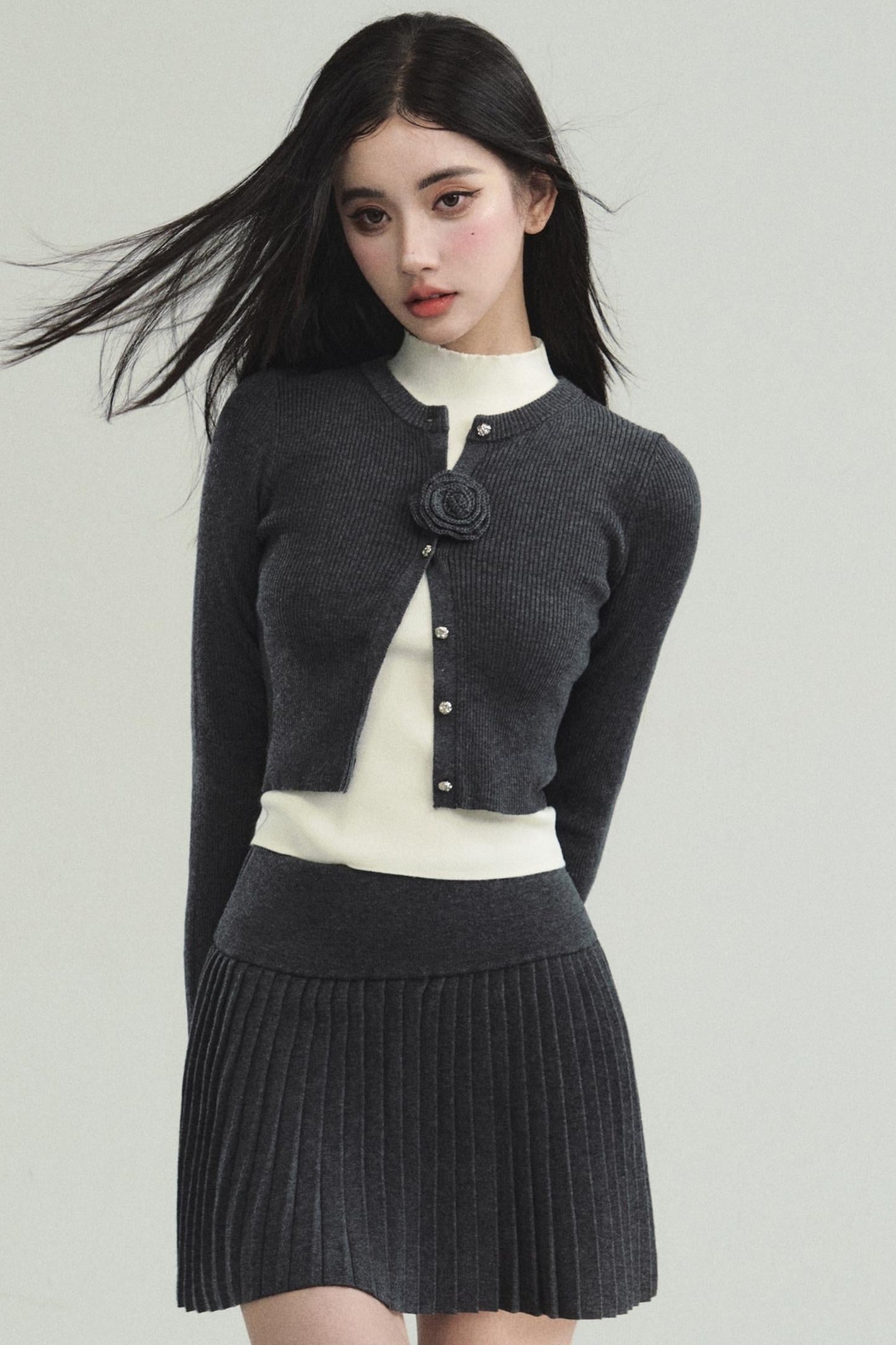 French Knitted Three-piece Set