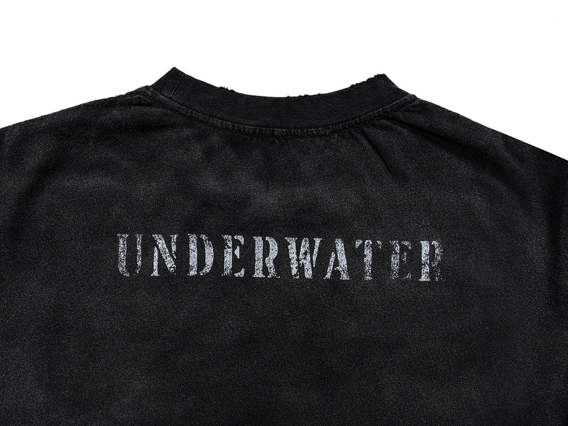 Underwater Black Techwear Pocket T-shirt