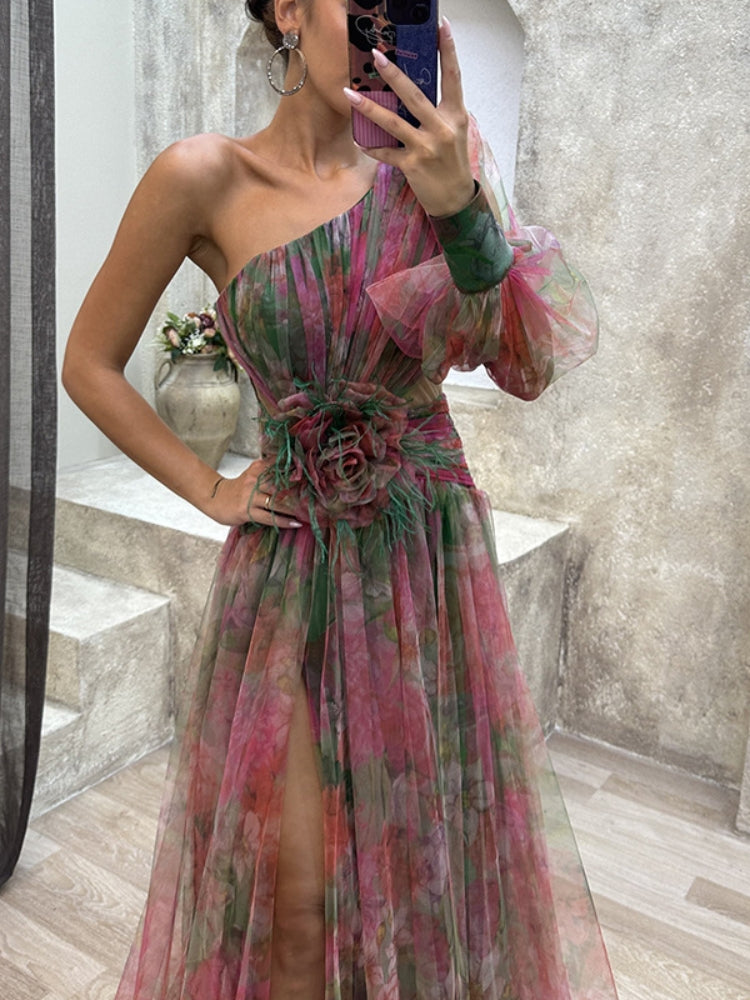Kayla - One-shoulder Maxi Dress