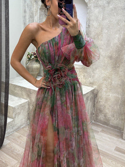 Kayla - One-shoulder Maxi Dress