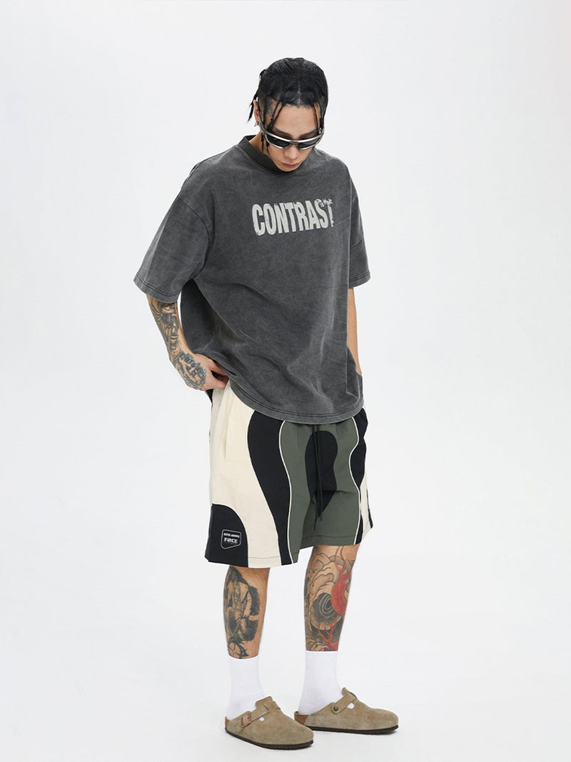 Colorblock Logo Sport Shorts