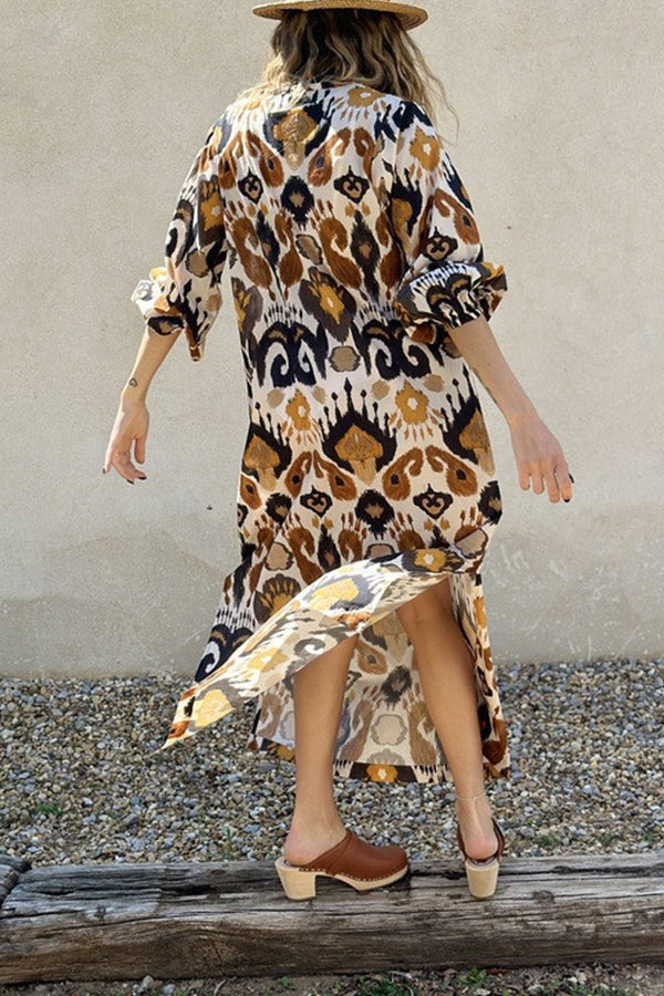 Jaya Loose Hem Slit Maxi Dress