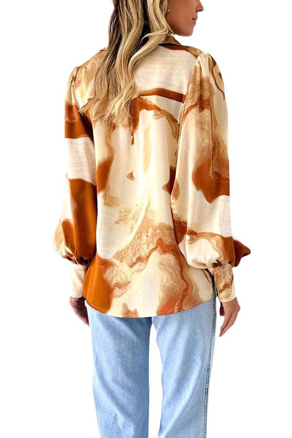 Fashionable and Versatile Long-sleeved Simple Cardigan Shirt