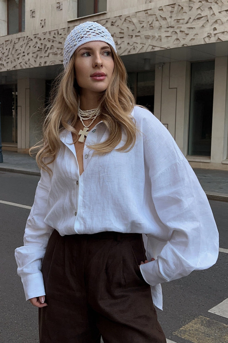 Loose Fit Color Blouse