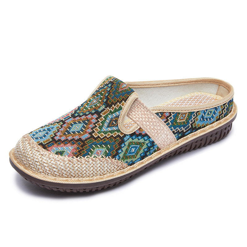 Jannia - Ortho-friendly Linen Slip-ons