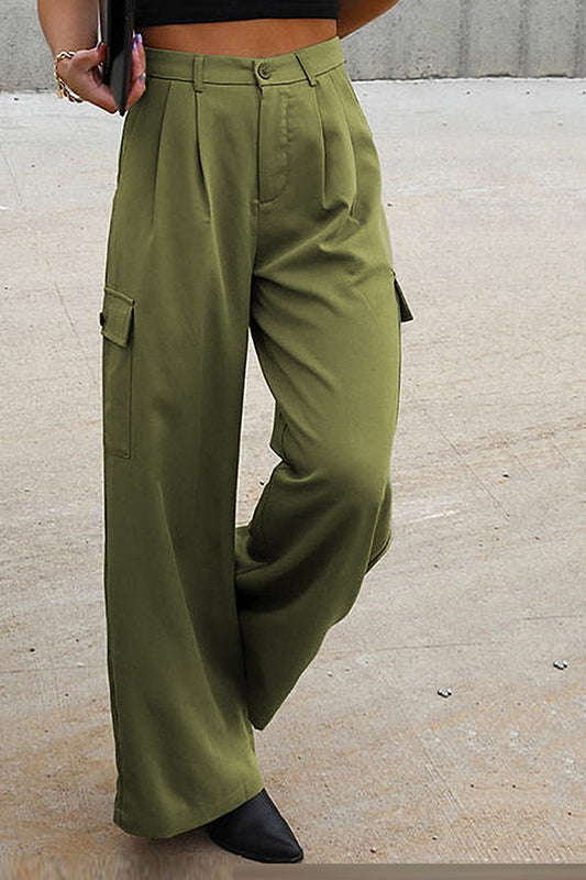 Color Loose High Waist All-match Overalls