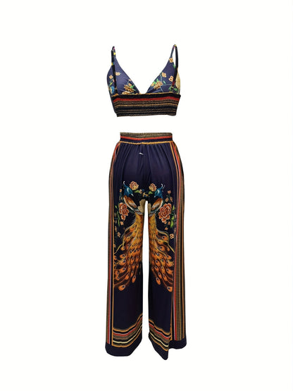 Butterfly Print Two-piece Set Dj2574