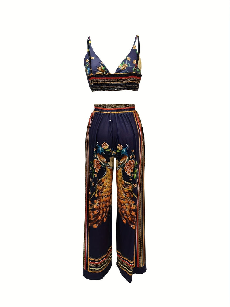 Butterfly Print Two-piece Set Dj2574