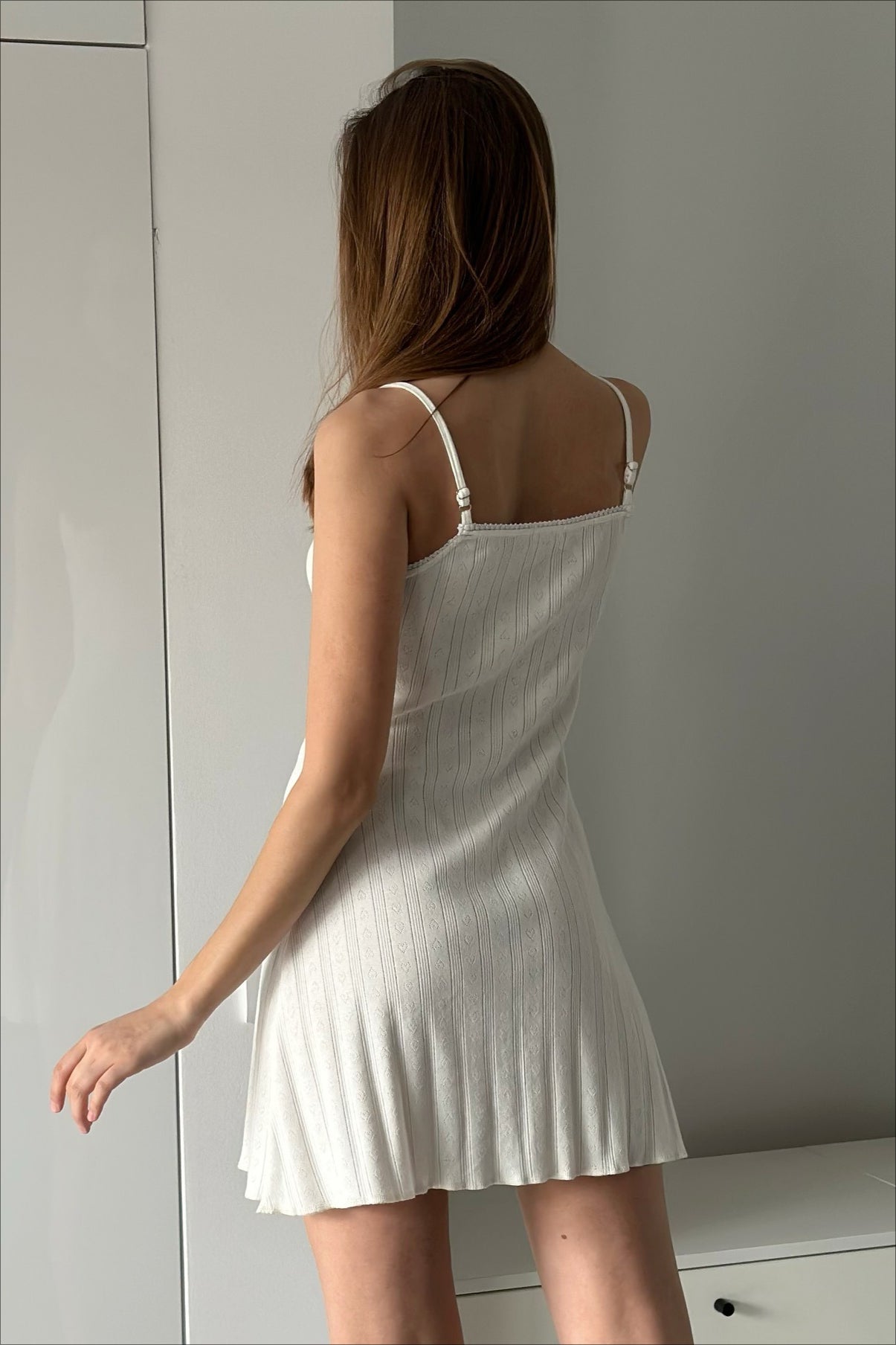 Knit Jacquard Cami Mini Dress