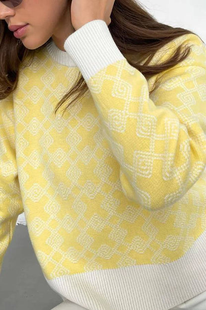 On-trend Jacquard Sweater