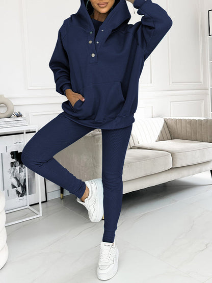 (s-5xl) and Comfortable Sweatshirt Two-piece Suit