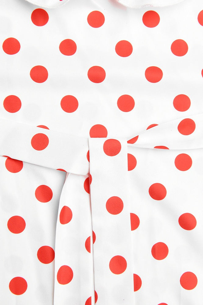 Polka Dot Cami A-line Ruffled Maxi Dress