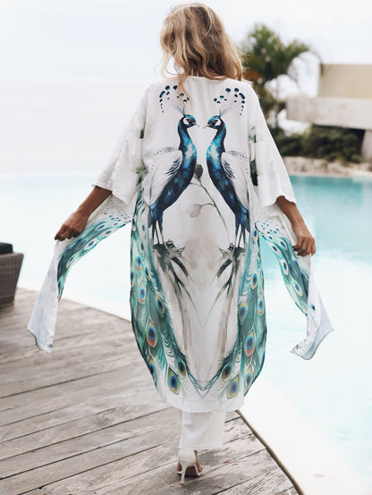 Holiday Printed Kimono and Pants Sets