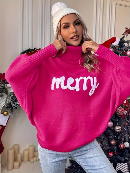 Batwing Sleeve Pullover Sweater Yo2874