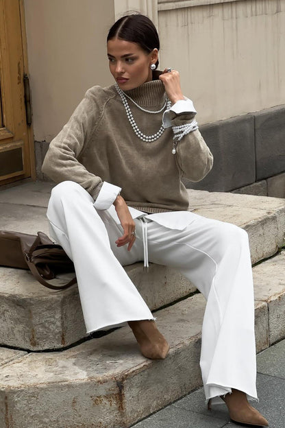Thin Distressed High-end Knit Sweater