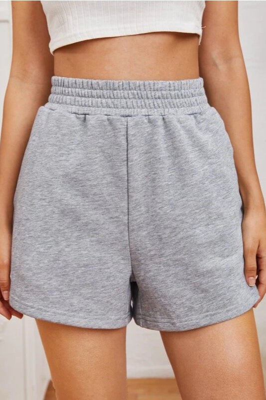 Elastic Waist Wide Leg Shorts