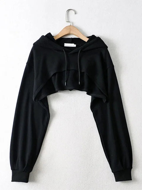With Hat Hoodies Basic Design Young Korean Mujer All-match Teens Simple Cool Loose Y2k Cozy Street Wear Popular