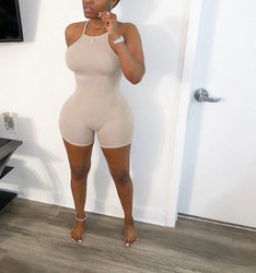 Clothing Summer Color Tight Sling Romper