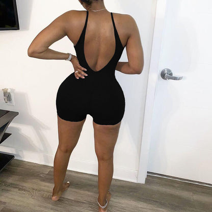 Clothing Summer Color Tight Sling Romper