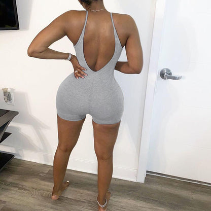 Clothing Summer Color Tight Sling Romper