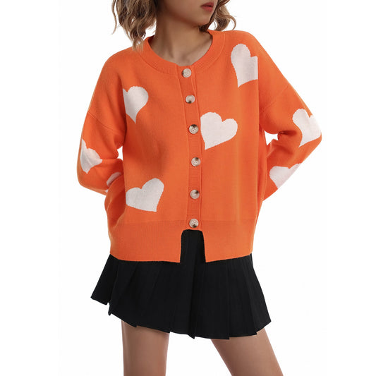 Heart Sweater Cardigan