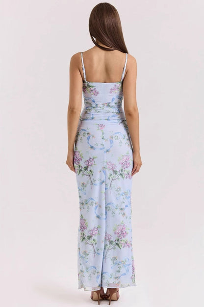 Spaghetti Strap Slim Fit Maxi Dress
