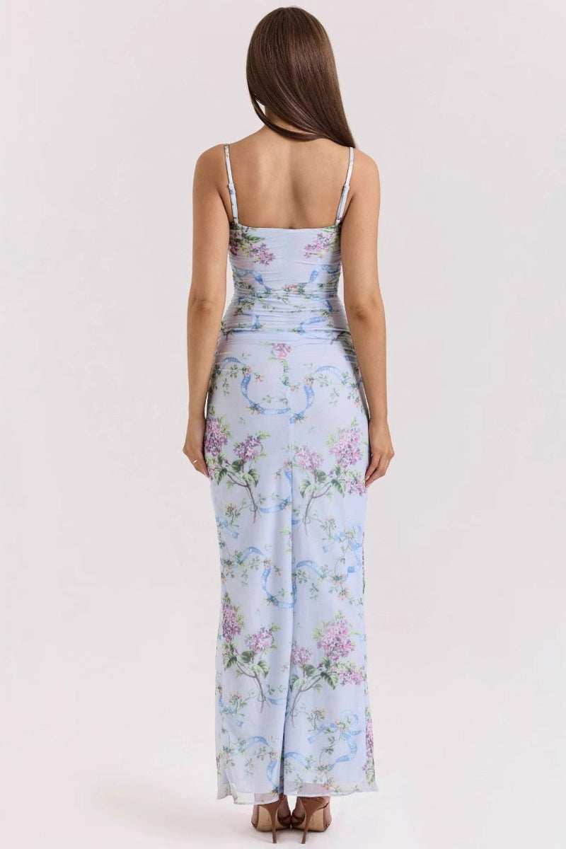 Spaghetti Strap Slim Fit Maxi Dress