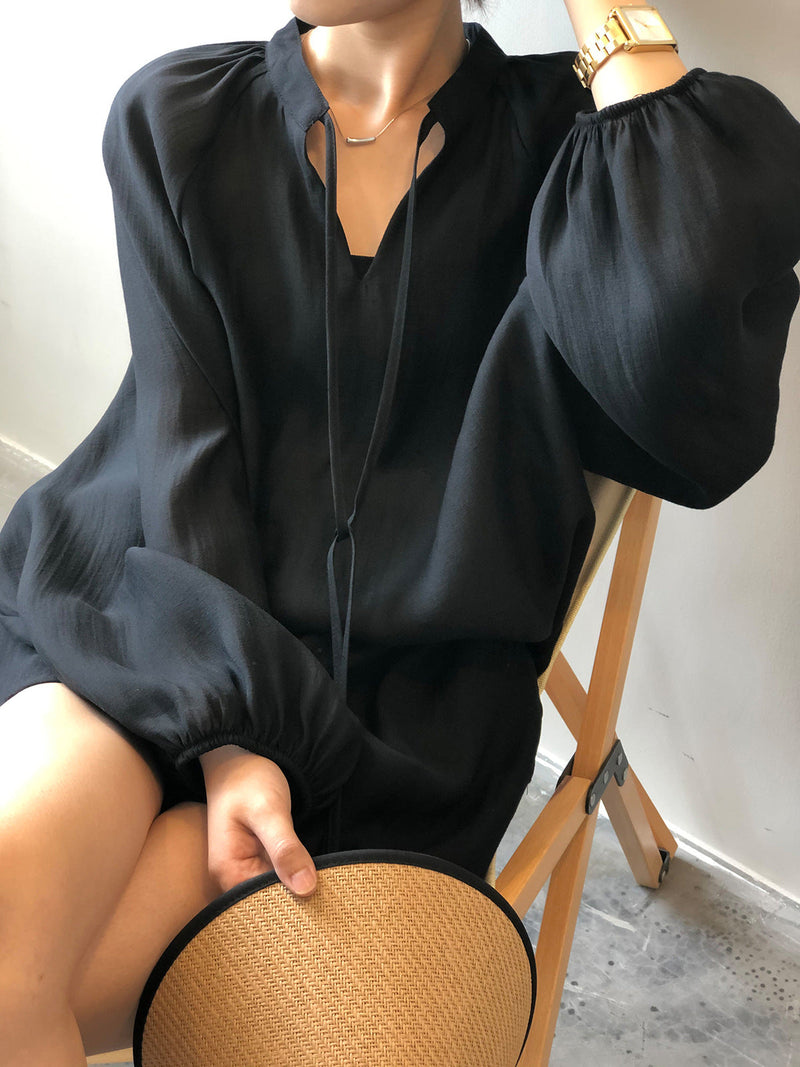 Summer Long Sleeve Shirt Wide Leg Shorts