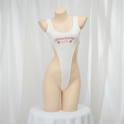 Strawberry Yes Daddy Print Jumpsuit