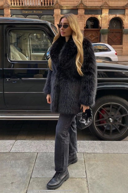 Eco Faux Fur Coat