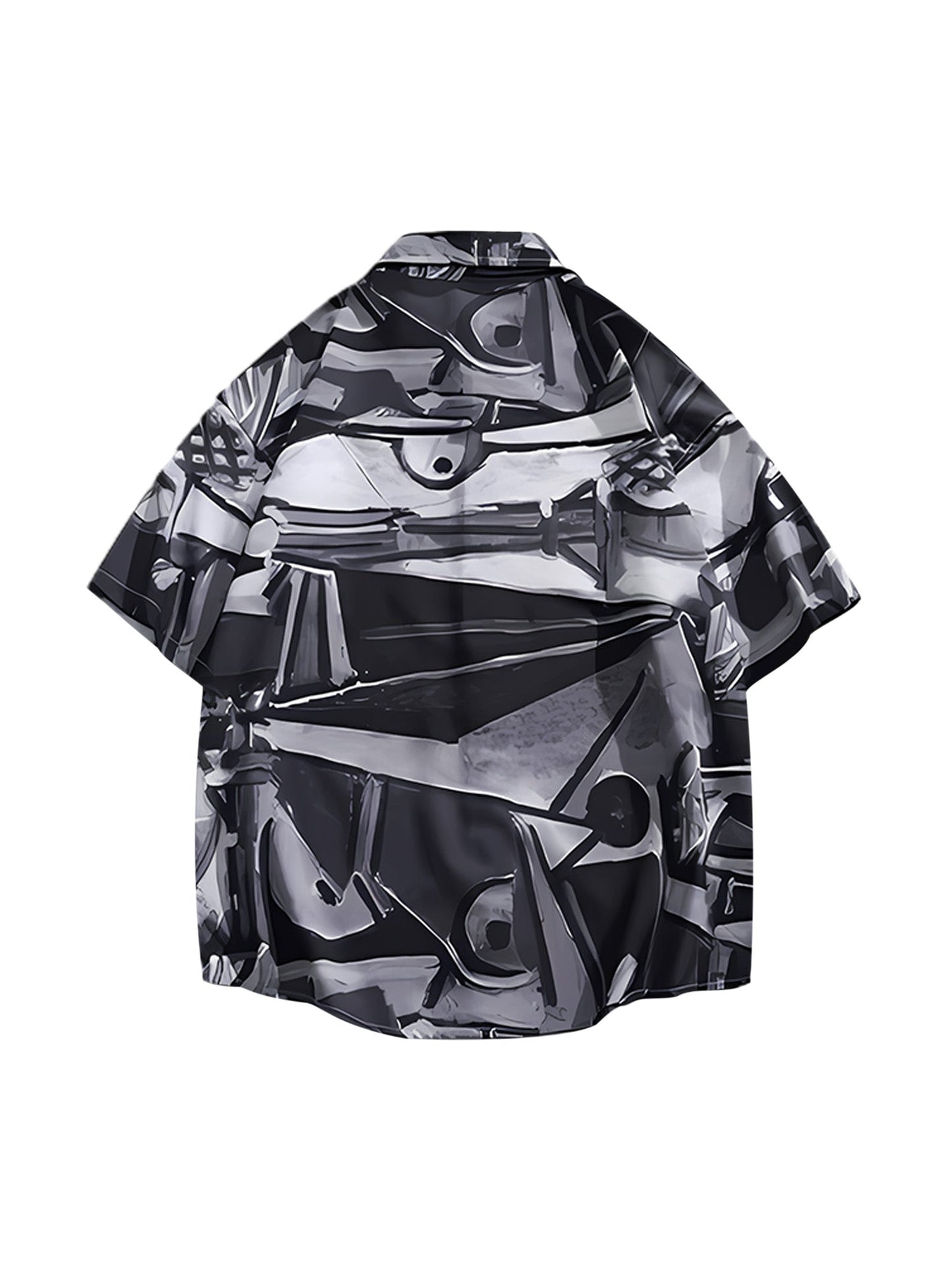 Retro Graphic Print Two-piece Set