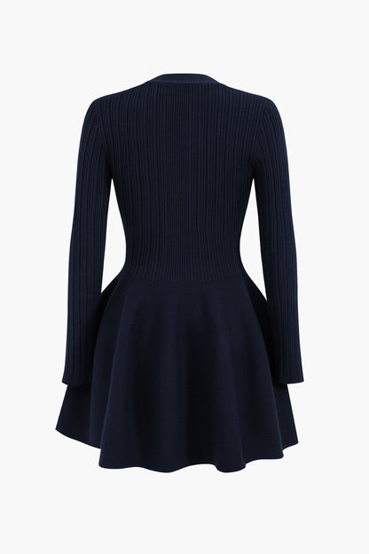 Janice - Knit Puff Hem Sweater