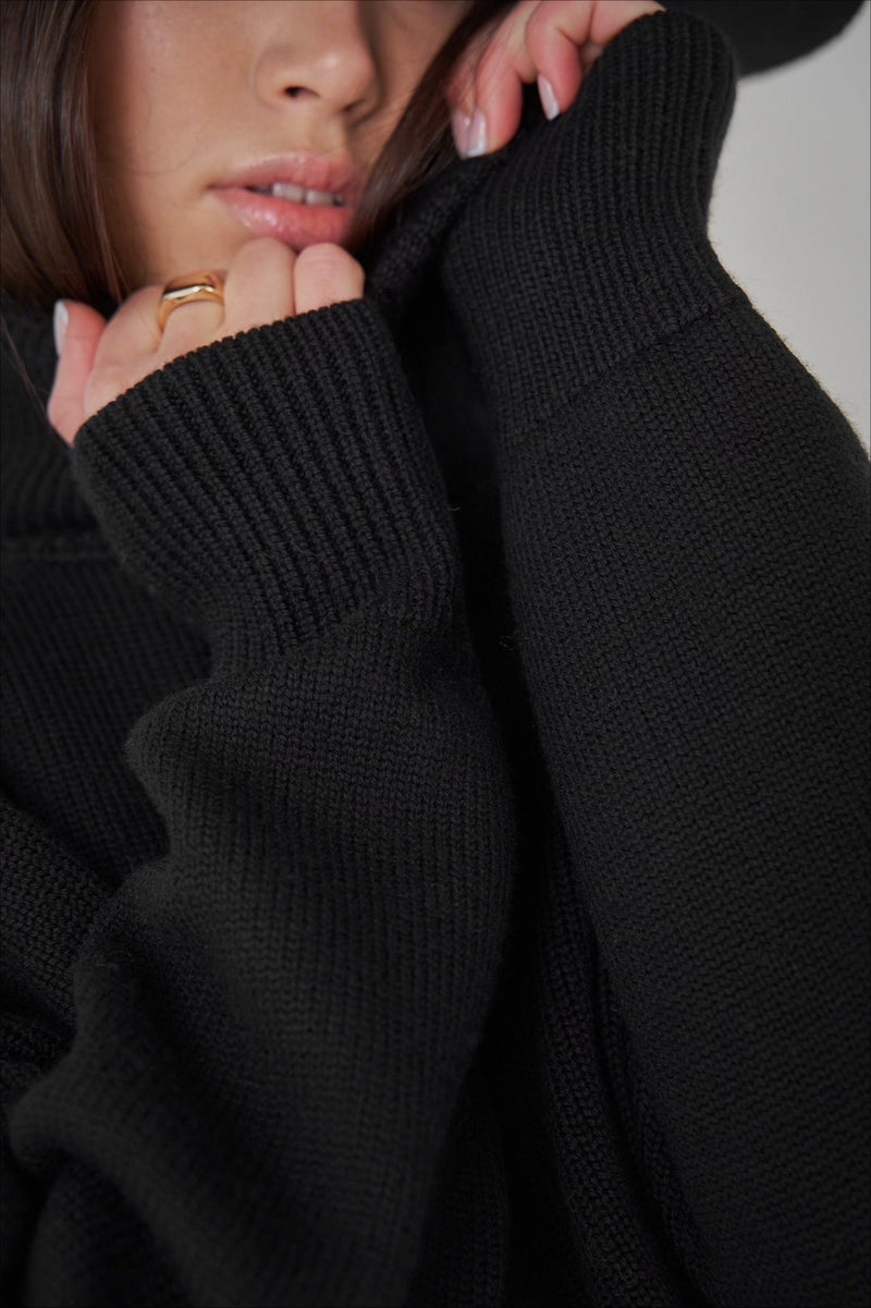 Basic Knit Turtleneck Sweater