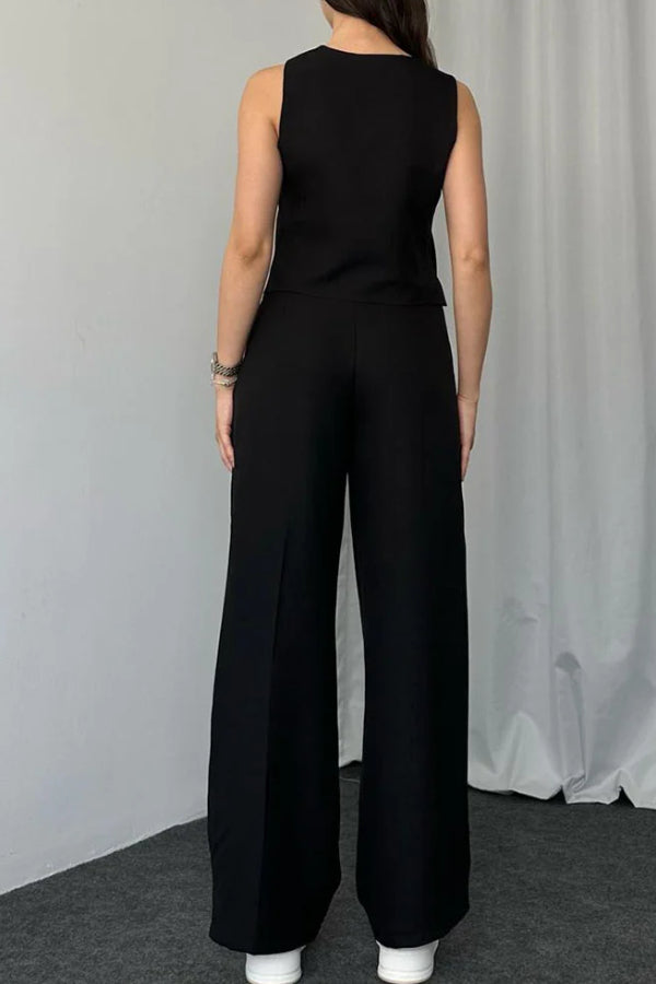 Color Vest Two-piece Set
