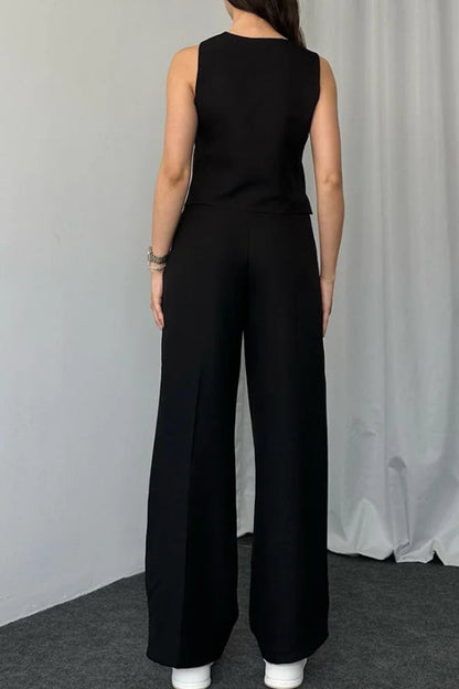 Color Vest Two-piece Set