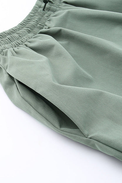 Loose Drawstring Waist Cargo Pant