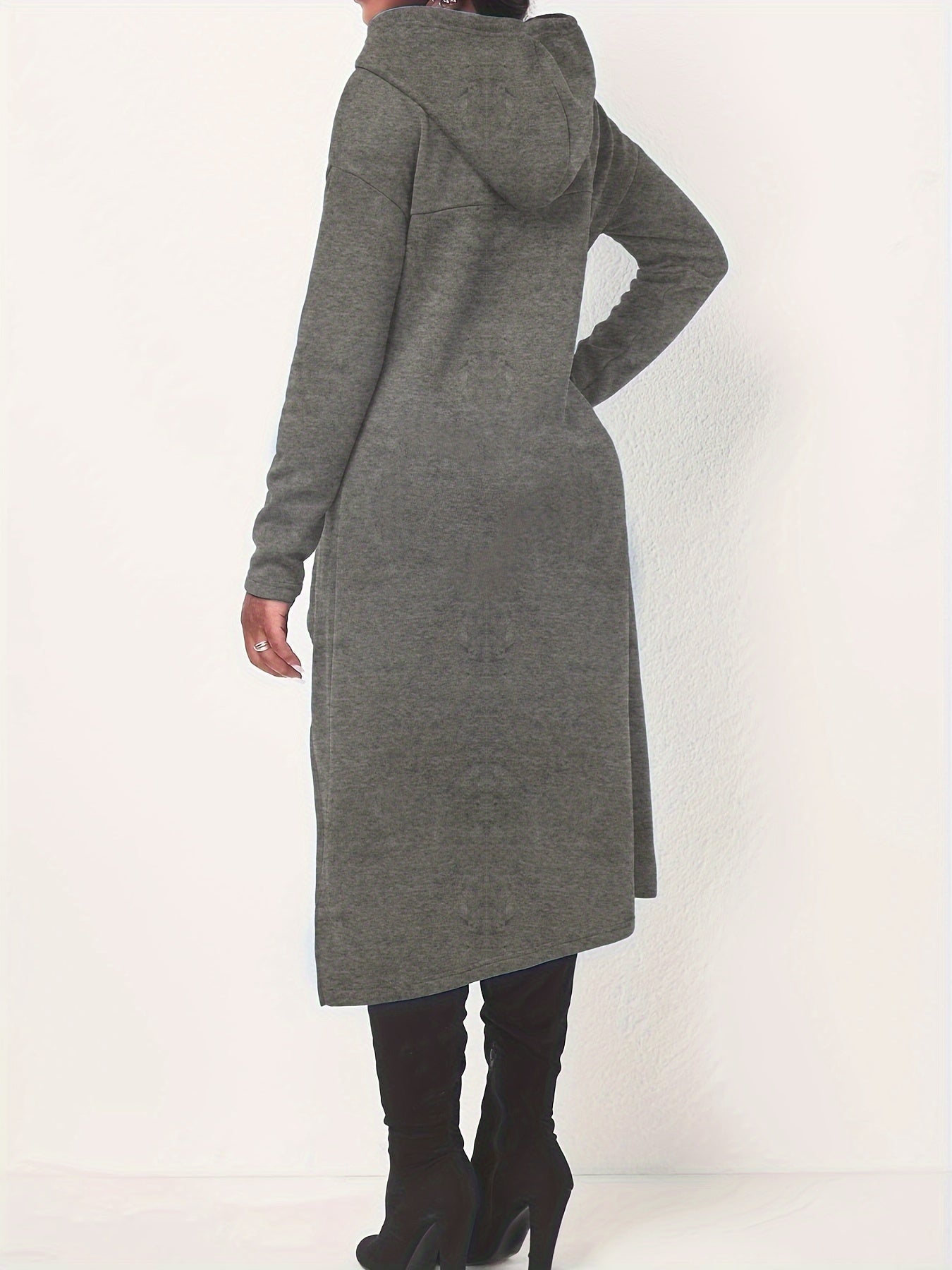 Long Sleeve Drawstring Hoodie Sweatshirt Kr0741