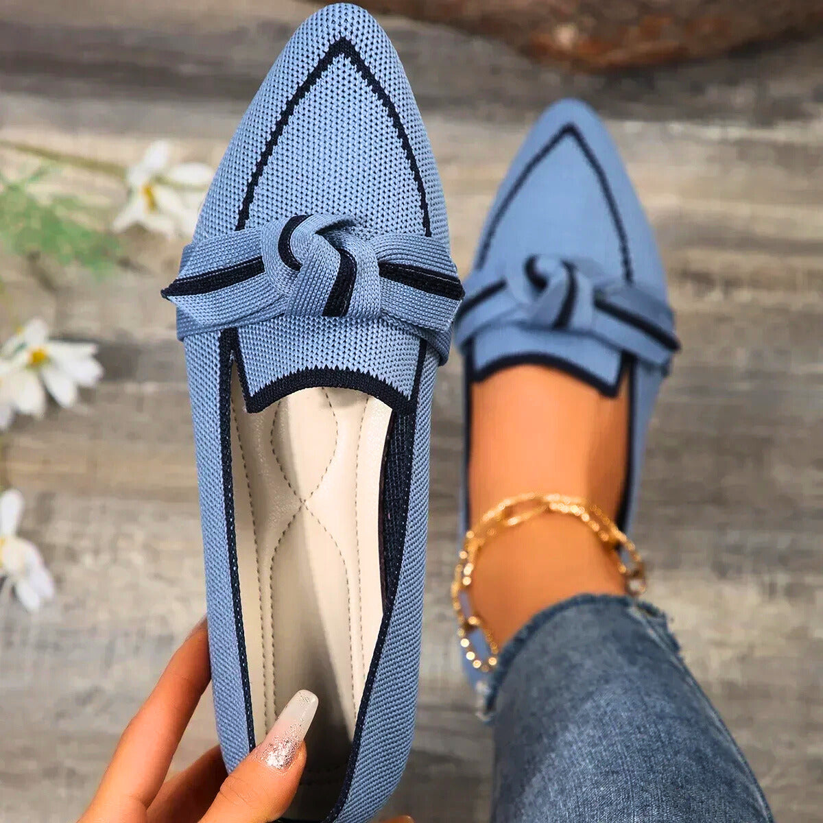 Valentina Knit Flats