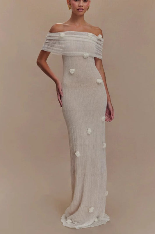 Off Shoulder Maxi Dress
