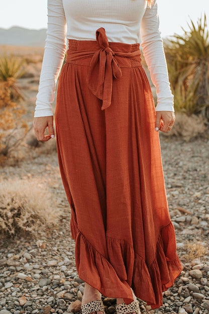 High Waist Irregular Splicing All-match Skirt