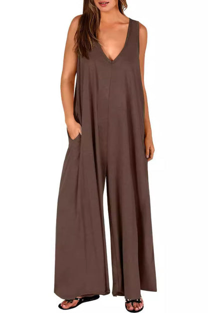 Fresh Pocket Jumpsuit Thin Jumpsuit