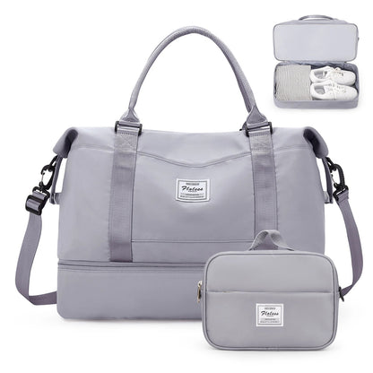 Weekender Bags for Personal Item Travel Bag With Shoes Compartment Overnight Travel Duffel Bag With Toiletry Bag Gym Bag