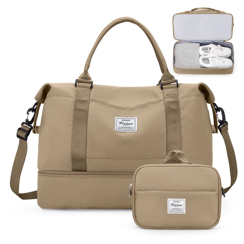 Weekender Bags for Personal Item Travel Bag With Shoes Compartment Overnight Travel Duffel Bag With Toiletry Bag Gym Bag