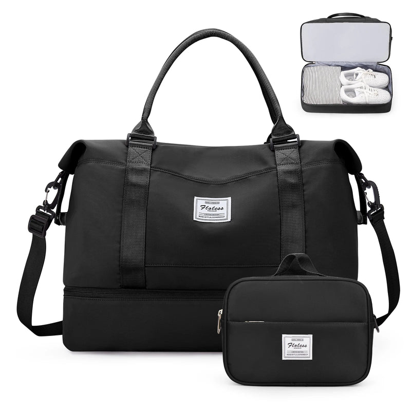 Weekender Bags for Personal Item Travel Bag With Shoes Compartment Overnight Travel Duffel Bag With Toiletry Bag Gym Bag