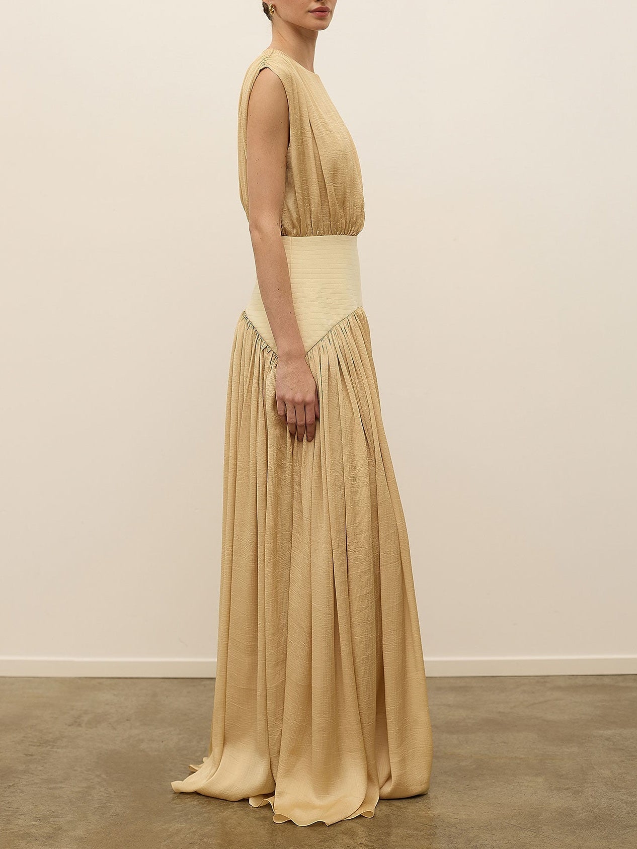 Grace Maxi Dress in Beige